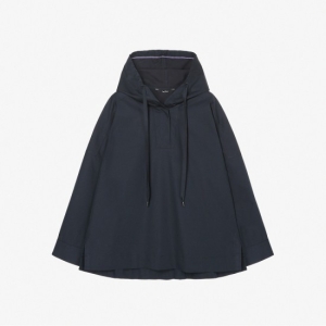  세컨플로어 면혼방 루즈핏 솔리드 후드 탑_2F1J1WTO060WDN