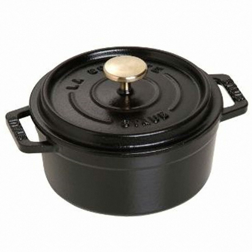스타우브 원형 꼬꼬떼 블랙(ST101225) (12cm)_이미지