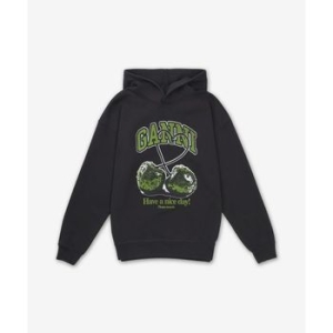 가니 GANNI 이솔리 체리 오버핏 후드 팬텀 T42853654252_이미지