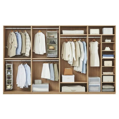 한샘 아트월 거울 붙박이장 대칭형 선반형 (260cm)_이미지