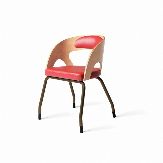 예브 아트우드레그체어-브라운