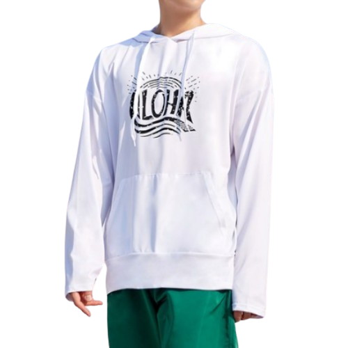 벤디스 공용 몰디브 후드 커플 래쉬가드 상의 C274_이미지