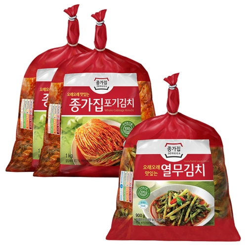 종가집 포기김치 1kg + 열무김치 900g_이미지