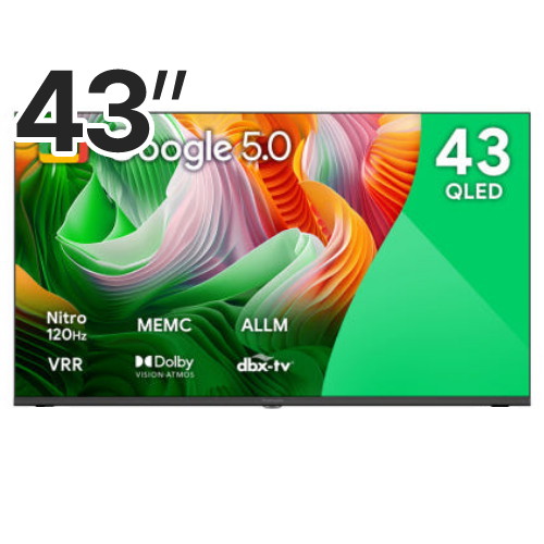 더함 우버 AMG 스마트 43 QLED 120HZ 돌비 AI 구글 5.0 (상하좌우형 벽걸이)