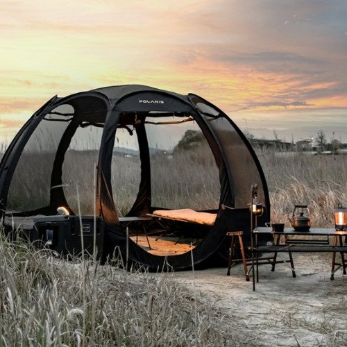 폴라리스 P1 컴팩트 메쉬 쉘터 블랙_이미지