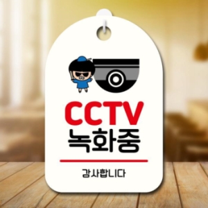  캐릭터 안내판 팻말 SC1 124 CCTV 녹화중 01 17174679