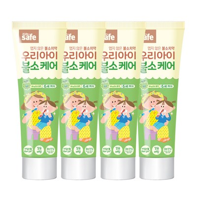 키즈세이프 우리아이 불소케어 치약 60g (4개)_이미지