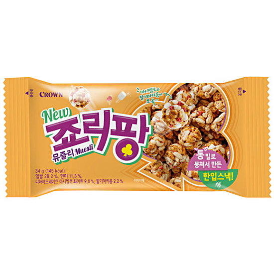 크라운제과 뉴 죠리팡 뮤즐리 34g (5개)