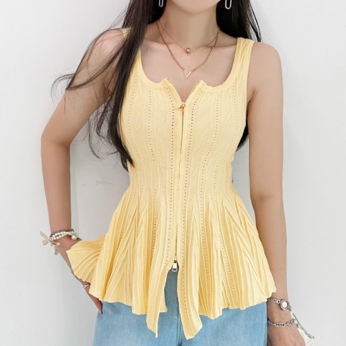 비얀코 지퍼 훌 니트 ST7639T