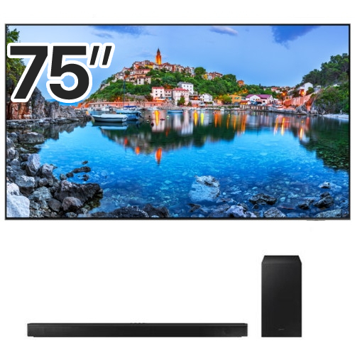 삼성전자 네오QLED KQ75QND88AFXKR (벽걸이+사운드바, HW-C450)