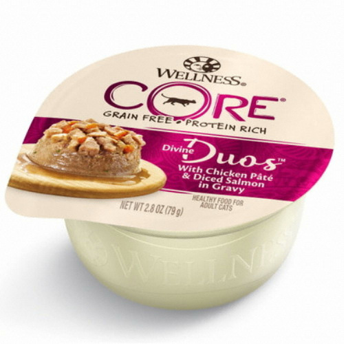 웰니스 ㅤ캣 코어 디바인 듀오 닭고기와 연어 79g (1개)_이미지