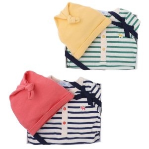 블루독베이비 출산/백일//예쁜내의/아기선물/ 골지STRIPE우주복45A70675