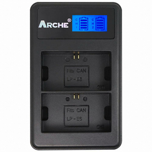 Arche 캐논 LP-E6,E6N 호환 듀얼충전기