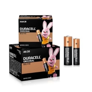 알카라인 건전지 AA 20p + AAA 20p 2세트 40개