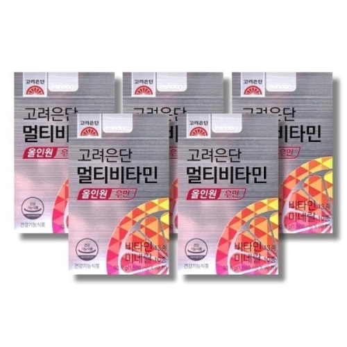고려은단 멀티비타민 올인원 우먼 60정 (5개)