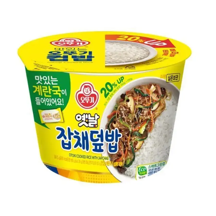 오뚜기 컵밥 옛날잡채덮밥 241.5g(+계란국) (2개)_이미지