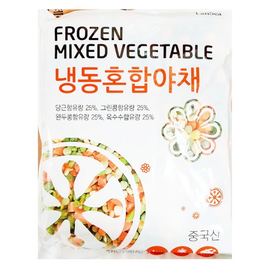 랜시푸드 냉동혼합야채 1kg이미지입니다. 누르면 해당 게시물로 새창이동합니다.
