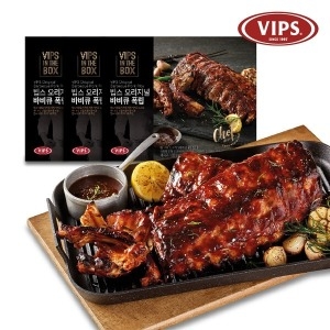 CJ푸드빌 빕스 오리지널 바비큐폭립 450g (3개)_이미지