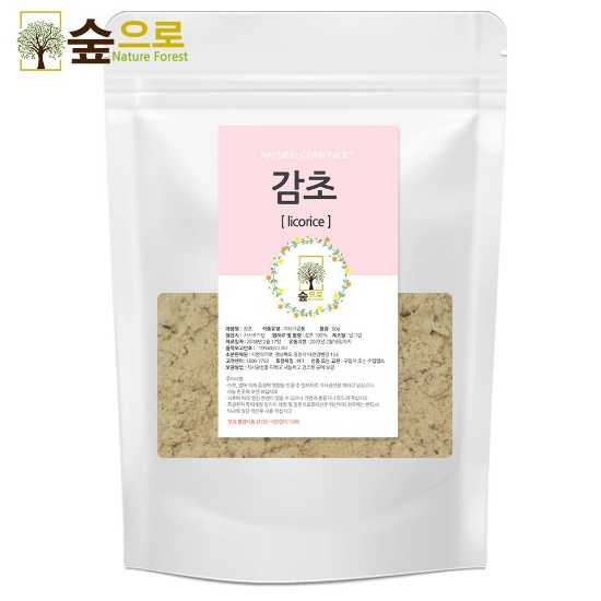 숲으로허브 감초가루 천연곡물팩 100g