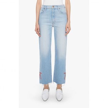 마더 래머슬라이스 호버 프레이 보우 앵클 와이드 레그 진 153978060