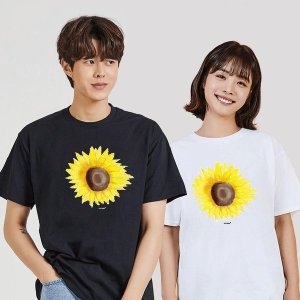 해바라기 남자반팔티브랜드 남성반팔셔츠 면반팔 W68F30D