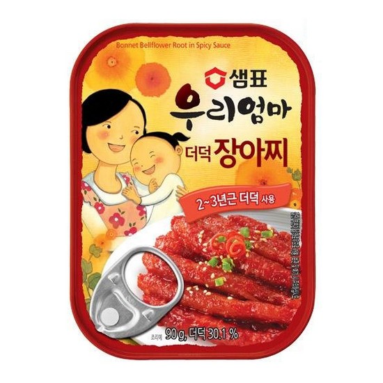 샘표식품 우리엄마 더덕 장아찌 90g (4개)