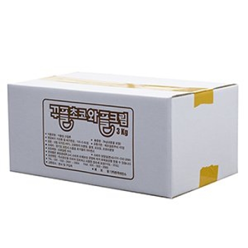 한국이안스 꾸플 초코 와플크림 3kg (1개)_이미지