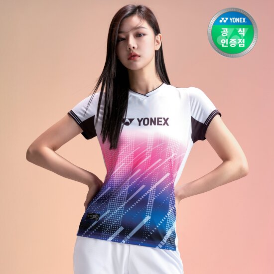요넥스 배드민턴 반팔 티셔츠 여성용 게임웨어 241TS016F이미지입니다. 누르면 해당 게시물로 새창이동합니다.