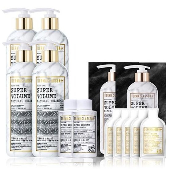 더마클라센 레몬그라스 슈퍼볼륨 샴푸 380ml 2개+100ml 1개 (2개)_이미지