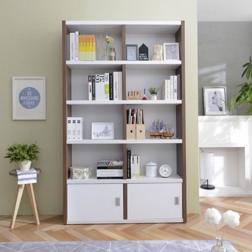 장인가구 아이브 바론 5단 10칸 수납형 책장 1200_이미지