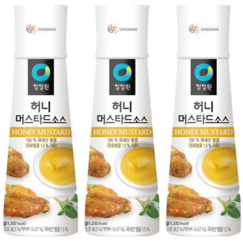 청정원 허니 머스타드소스 320g (3개)_이미지