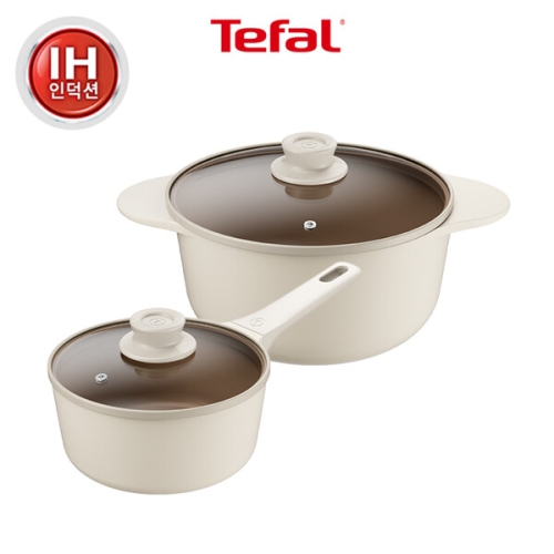 인덕션 주물 아이콘 오트밀크 냄비 2종 (편수18+곰솥24)