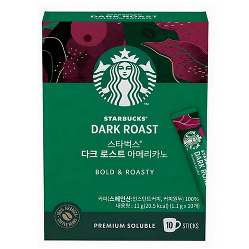 스타벅스 다크 로스트 아메리카노 10개입 (4개)_이미지