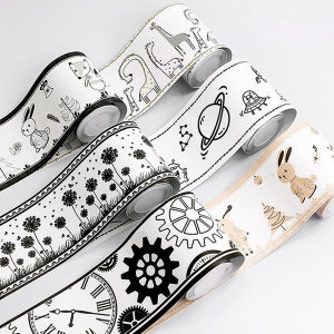 [불명] 포인트 띠 벽지 디자인 아이방 시트지 DCA 10cmX5m이미지입니다. 누르면 해당 게시물로 새창이동합니다.