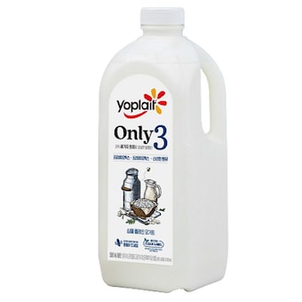 빙그레 <b>요플레</b> only3 심플 플레인 요거트 1.8L