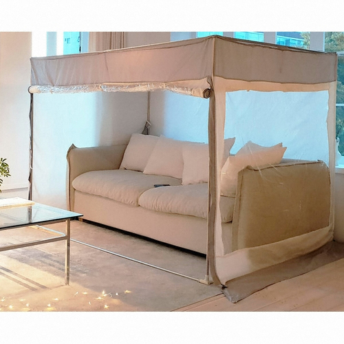 아이디인더스트리 투인원 사각난방텐트 [특대형,+스텐봉]