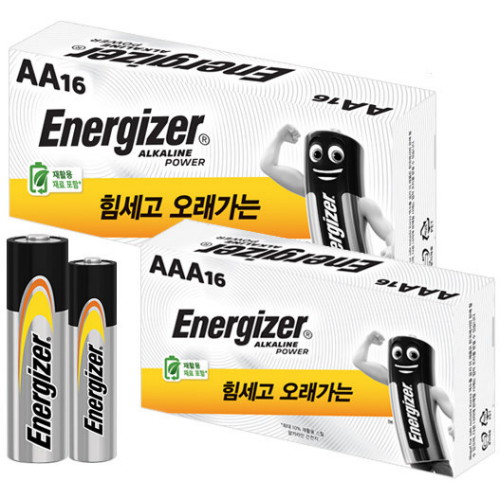 에너자이저 AA 16알 (벌크) + AAA 16알 (벌크) (1세트)_이미지