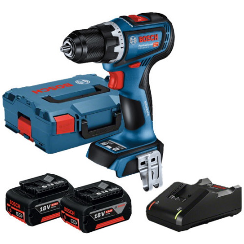 보쉬 GSR 18V-90 C (5.0Ah, 배터리 2개)_이미지