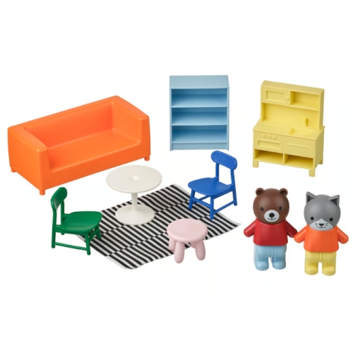 HUSET 후세트 인형집 가구 및 인형 거실/주방 멀티컬러 505.974.98