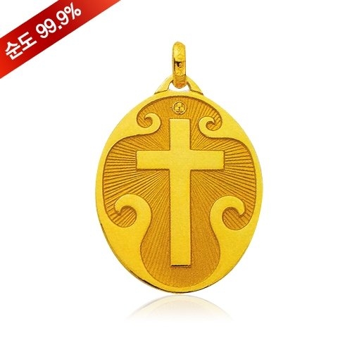 혼골드모아 골드모아 순금 십자가 펜던트 24k 8202 18.75g [1개]