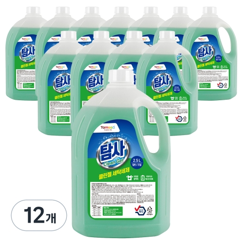 탐사 클린젤 세탁세제 2.5L (12개)_이미지