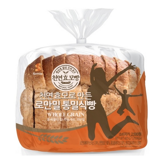SPC삼립 로만밀 통밀식빵 420g (2개)_이미지