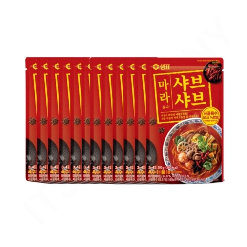 샘표식품 샘표 마라 샤브샤브 육수 200g (12개)