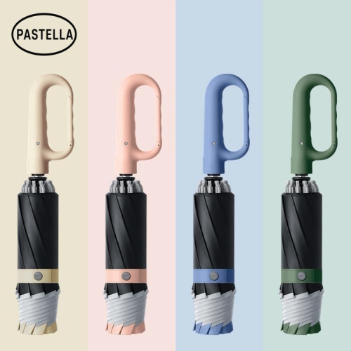 버클형 3단 자동 거꾸로 암막 양우산 PS12