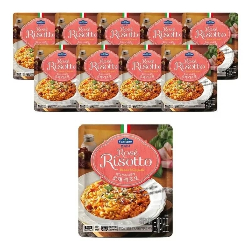 샘표식품 폰타나 베이컨 앤 치폴레 로제 리조또 250g (10개)_이미지