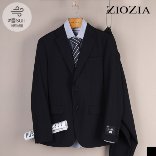 지오지아 쿨맥스 블랙 무빙 정장세트 AAC2SB1301_AAC2SP1301_BK
