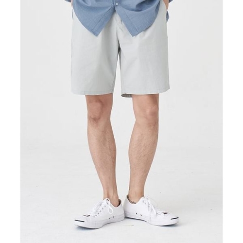 토피 TOFFEE 1TUCK 하프 크롭 팬츠 LIGHT GREY T1S-OTHCPT02LG 205606