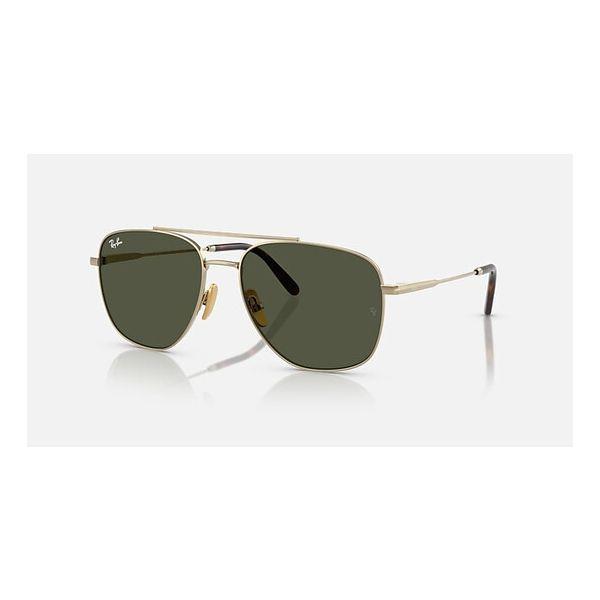 레이밴 Ray-Ban 윌리엄 티타늄 G-15 그린 내비게이터 남녀공용 선글라스 7609549_이미지