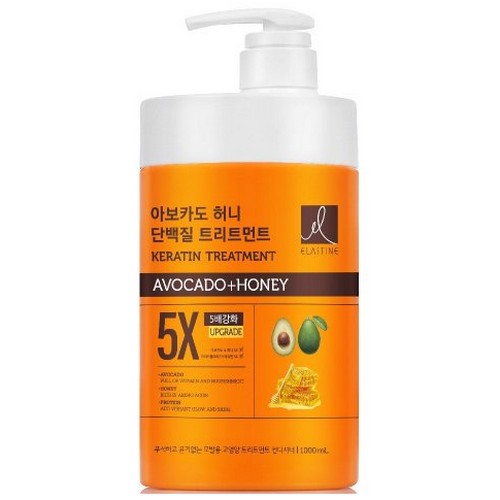 LG생활건강 엘라스틴 아보카도허니 5X 단백질 트리트먼트 1000ml (1개)