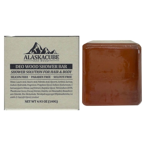 알래스카큐브 데오우드 퍼퓸 샤워바 140g (1개)